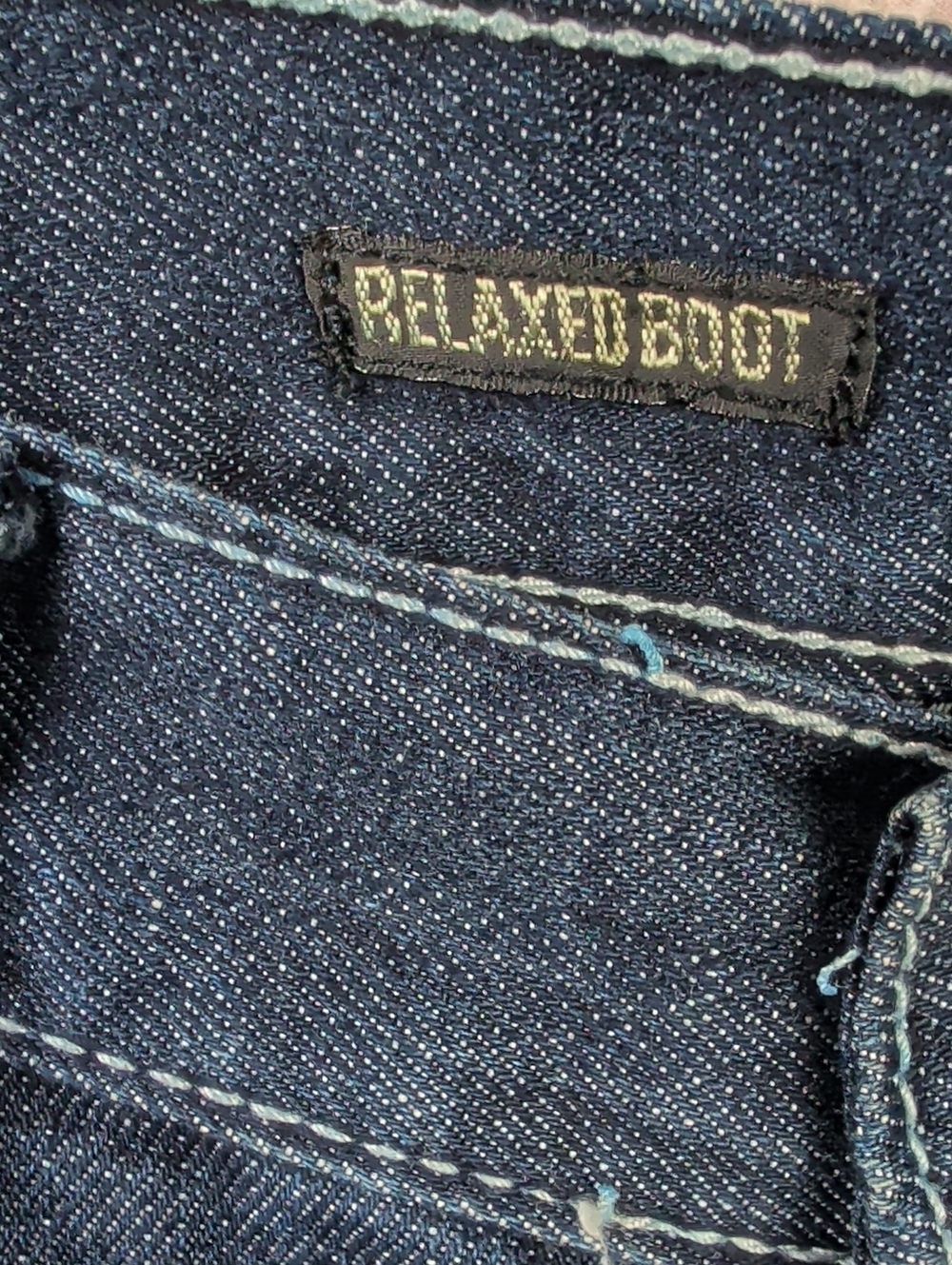 Helix Men's Dark Blue Bootcut Jeans 32 X 32 New - Picture 4 of 10